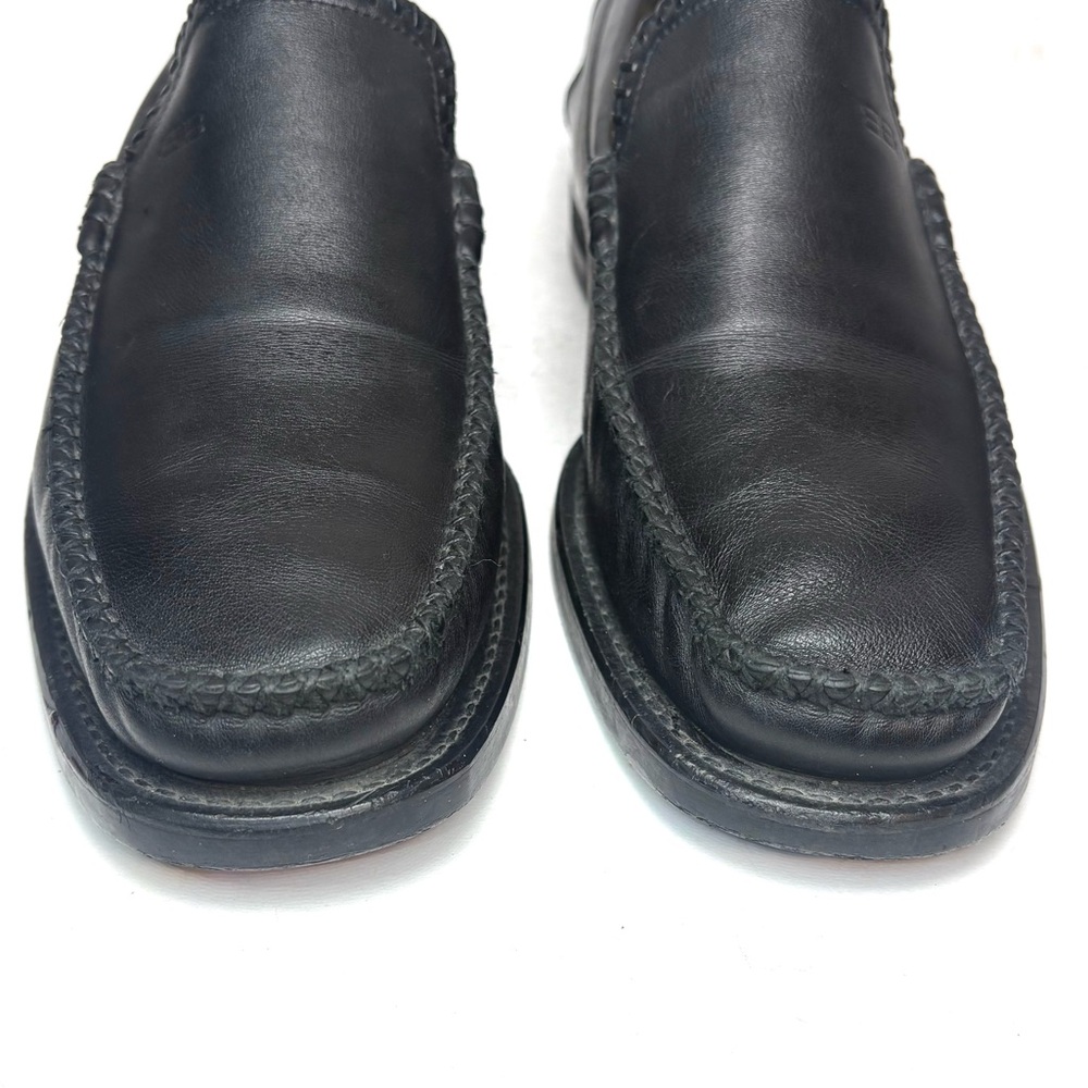 Balenciaga Italian Black Leather Driving Loafer | 9 - Picture 7 of 12